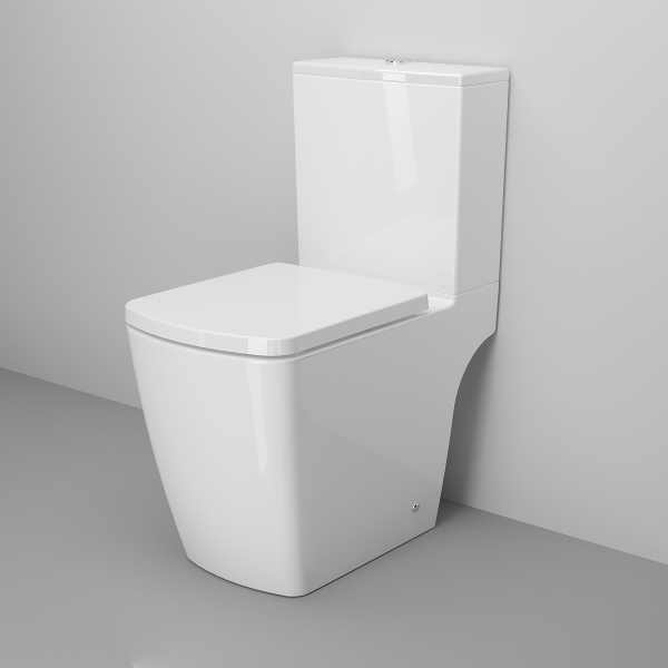 Унитаз Kingston 147K19002RS (620*360*810) напольный БЕЗОБОДКОВЫЙ, с тонкой крышкой, 3 места