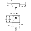 Кухонная мойка Grohe K700 черный 31653AP0