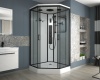 Душ.каб. NG-6902-01GD BLACK (1000х1000х2200) низкий поддон(16 см) стекло ТОНИРОВАННОЕ, 4 места