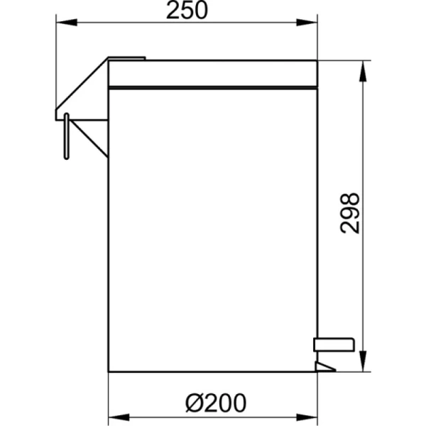 Мусорное ведро 5л KEUCO 04988070000