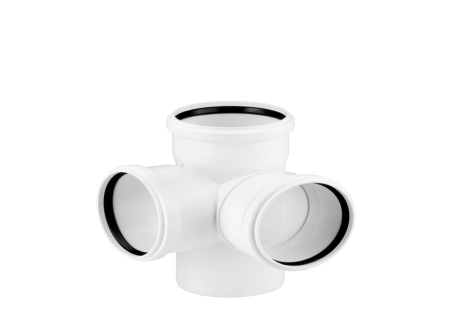 Крестовина REHAU двухплоскостная REHAU RAUPIANO PLUS 110/110/110/87гр