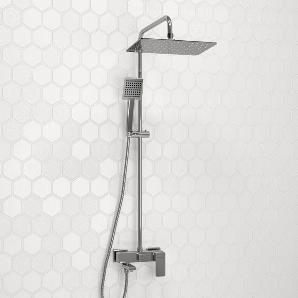 Душевой гарнитур WasserKRAFT A177, вертикальный монтаж, тропический дождь