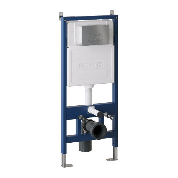 Комплект 3 в 1: инсталляция 900.K31.01.000+клавиша 700.K31.01.110.110 хром матовый+унитаз GR-4414S