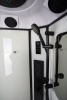 Душ.каб. NG-6902-01GD BLACK (1000х1000х2200) низкий поддон(16 см) стекло ТОНИРОВАННОЕ, 4 места