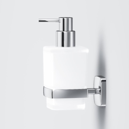 A9036900 Gem, Стеклянный диспенсер для жидкого мыла с настенным держателем