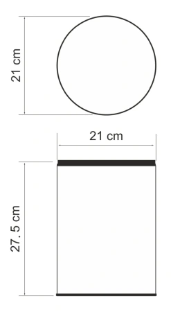 Ведро для мусора WasserKraft 5L K-625