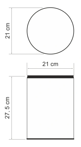Ведро для мусора WasserKraft 5L K-625