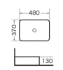 Раковина GR-3016 (480*370*130)