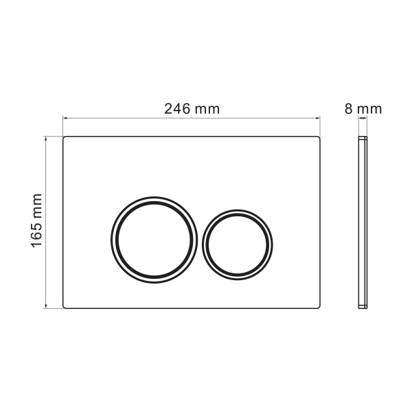 Комплект 2 в 1: инсталляция GROSSMAN 900.K31.01.000+клавиша смыва Galaxy 700.K31.01.110.110 хром мат