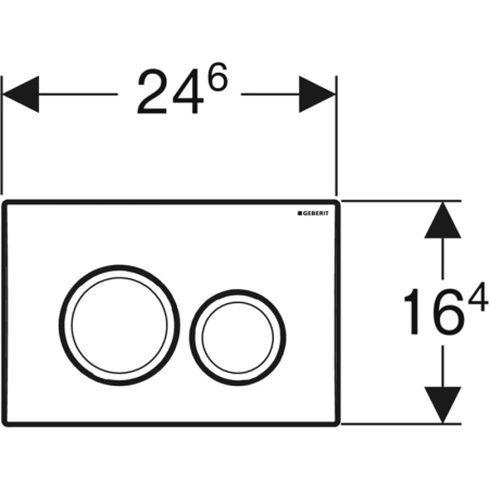 Клавиша смыва Geberit Delta20 115.127.11.1 Альпийский белый