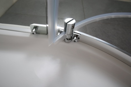 Душ.ограждение GR-7090 Classic 90*90*190 полукруг, дверь распашная 1 место