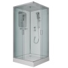 Душ.каб. NG-6002-01Q (1000х1000х2100) низкий поддон(16 см) стекло ПРОЗРАЧНОЕ, 4 места