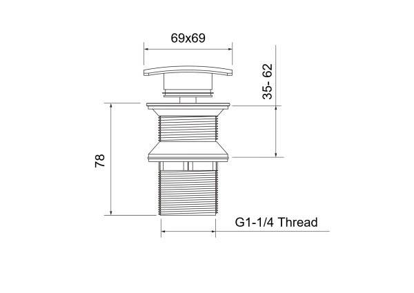 Сливной набор для раковины AQUATEK, матовый черный AQ6004MB