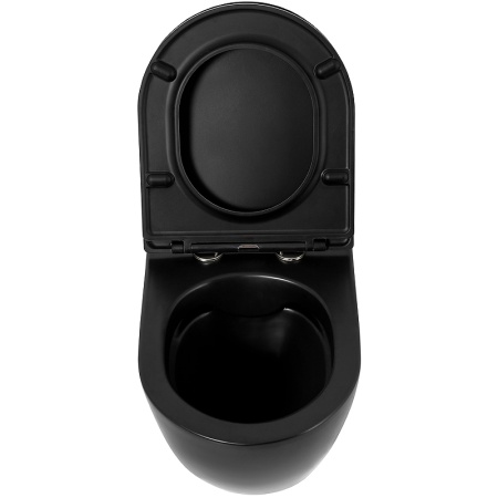 Комплект унитаза с инсталляцией BelBagno Colorato BB062CHR-MB/BB062SC-MB/BB002-80/BB007-PR-NERO.M с сиденьем Микролифт и Черной матовой клавишей смыва