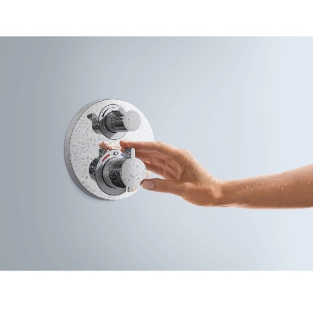 Смеситель для душа Hansgrohe Ecostat S 15758140 с термостатом Бронзовый