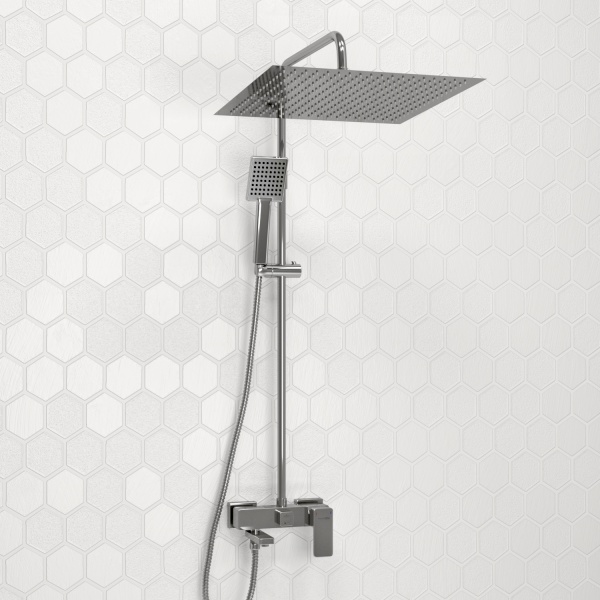 Душевой комплект WasserKraft A177.119.141.010, вертикальный монтаж, рычажное управление