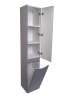 Колонна универсальная "Бергамо" с корзиной, Люкс антискрейтч серый, PLUS