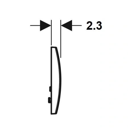 Кнопка смыва Geberit Delta 115.107.11.1 белая