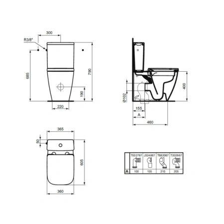 Бачок для унитаза Ideal Standard I.Life S T473501