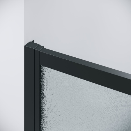 Душ.ограждение 120.K33.02.1270.21.02 Cosmo (120*70*195) черный матовый, стекло шиншилла, 2 места