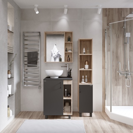 Столешница МДФ "ФЛАЙ-70 см" серая