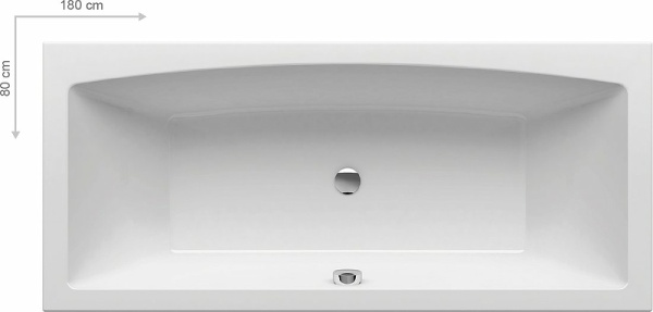 Акриловая ванна Ravak Formy 02 Slim 180x80 C891300000 без гидромассажа