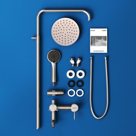 D0703000SS Logic new душевая система со смесителем из нержавеющей стали
