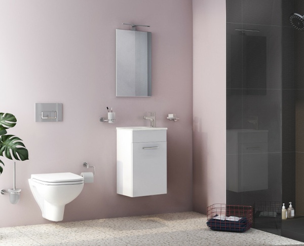 Комплект мебели для ванной Vitra Mia 40 R 75022 подвесной Белый глянцевый