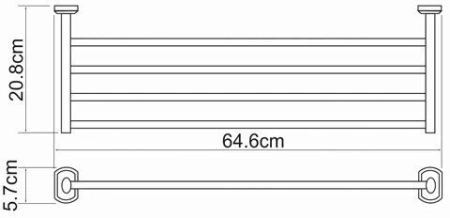 Полка для полотенец WasserKraft Oder K-3011