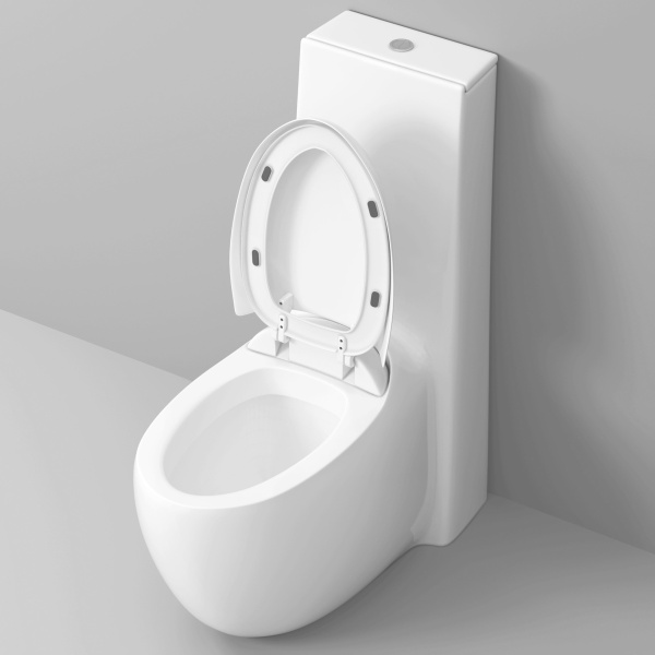 Унитаз GR-4424 Solis (690*420*880) МОНОБЛОК напольный с толстой крышкой, 1 место