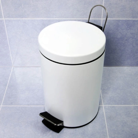 Ведро для мусора WasserKraft 5L K-635WHITE