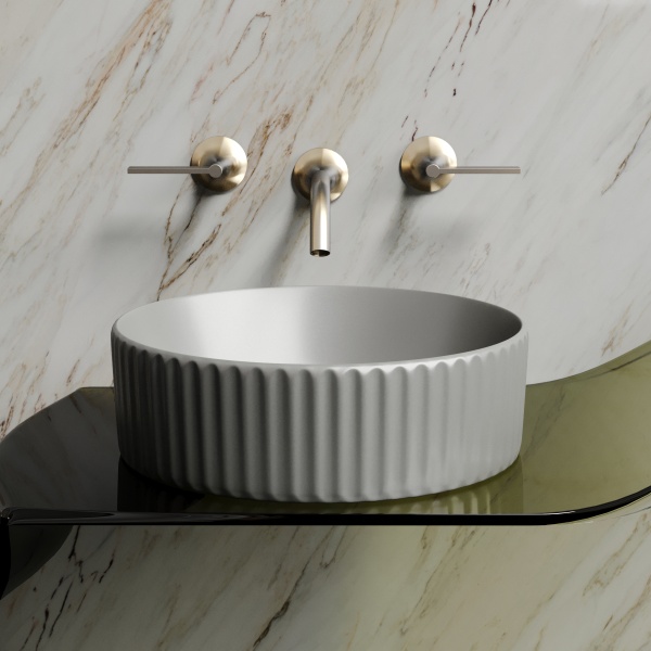 CN6057MH Умывальник чаша накладная круглая (цвет Антрацит Матовый) Element 360*360*115мм