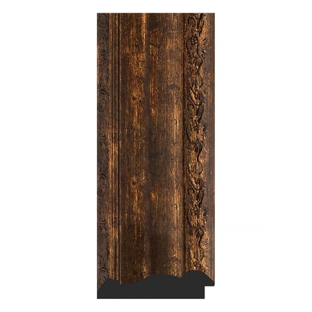 Зеркало настенное Polygon EVOFORM в багетной раме состаренное дерево с орнаментом, 82х102 см, BY 7272