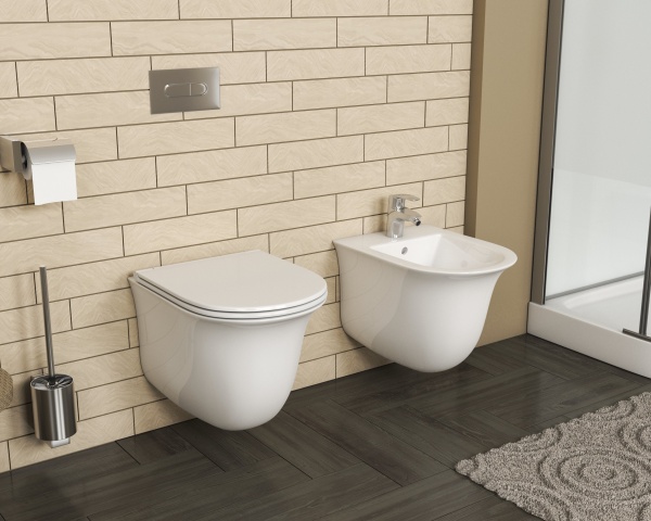 GR-B4412M БИДЕ подвесное БЕЛОЕ МАТОВОЕ (485*345*365) 1 место