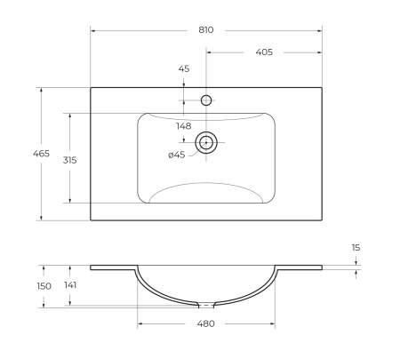 Стеклянная раковина BelBagno BB810/465-LV-VTR-BL