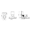 Напольный унитаз Vitra Norm Fit с бачком и микролифтом 9844B099-7205