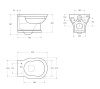 Чаша подвесного унитаза BelBagno BOHEME BB115CH