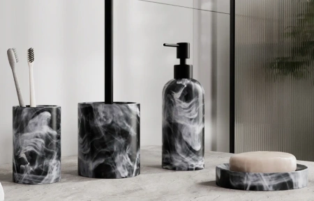 Стакан WasserKRAFT Neime K-1928 черный, белый