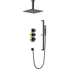 Душевая система Timo Selene SX-2229/03SM с термостатом Черная матовая