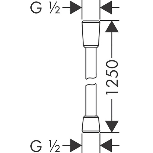 Душевой шланг Hansgrohe Isiflex 28272990 Золото