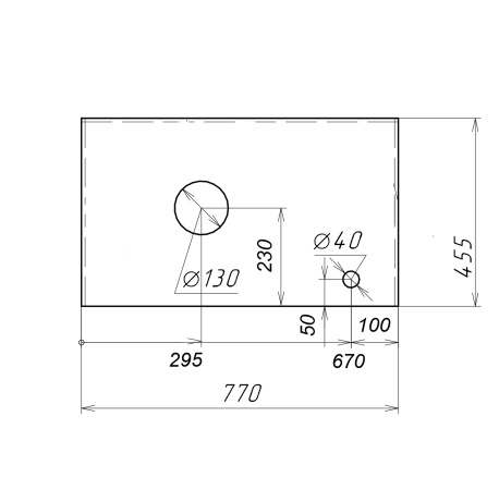 Столешница МДФ "ФЛАЙ-80 см" белая