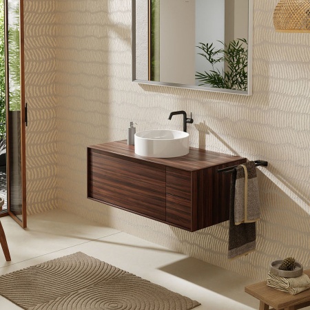 Раковина Hansgrohe "Xuniva S" 60164450, накладная, круглая, керамика, белая, 40х40х13 см
