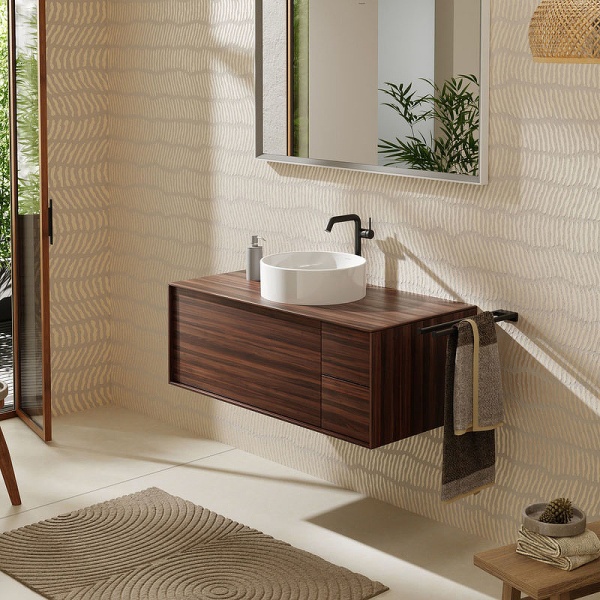 Раковина Hansgrohe "Xuniva S" 60164450, накладная, круглая, керамика, белая, 40х40х13 см