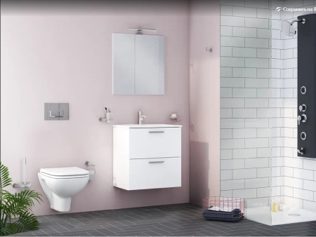 Комплект унитаза с инсталляцией Vitra S 20 9004B003-7207 с сиденьем Микролифт и клавишей смыва Хром глянец
