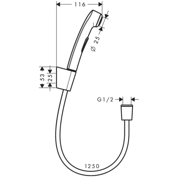 Гигиенический набор Hansgrohe 32129340
