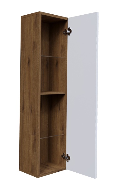 Пенал подвесной "АЛЬБА-30 см" универсальный веллингтон/белый