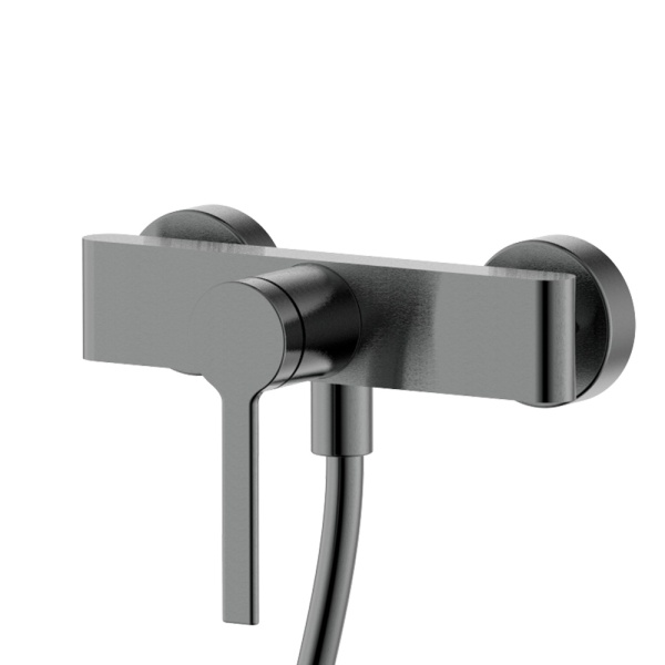 AQM6413GM Asti Смеситель для душа однорычажный, с душевым набором, 3 режима, Серый