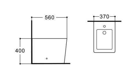 Биде напольное AQUATEK ЛИБРА New AQ1266N-00, 560*370*400 мм, цвет белый