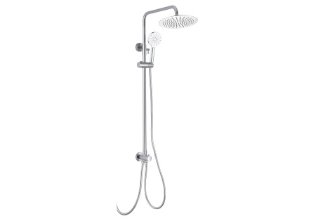 AQ1010CR ВЕГА смеситель для раковины 97 без донного клапана + AQ1060CR ВЕГА смеситель для душа + AQ2046CR ВЕГА душевая система 3jet 250мм Reno