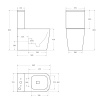 Чаша напольного унитаза BelBagno ALBANO BB120CPR
